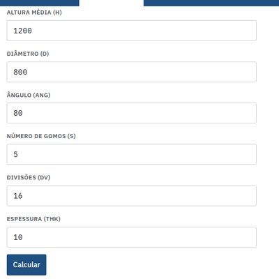 Informe as medidas